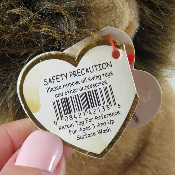 Ty Beanie Baby Cecil Lion Plush - Charity Edition Stuffed Animal 2002-2015 - Picture 9 of 16